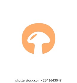Mushroom icon, logo design vector template