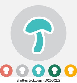 Mushroom Icon or Logo Isolated . Fungus Symbol For Eco Design