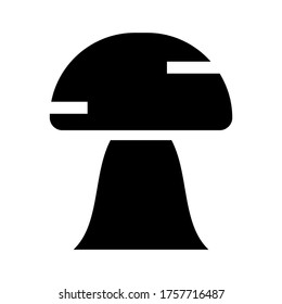 mushroom  icon or logo isolated sign symbol vector illustration - high quality black style vector icons
