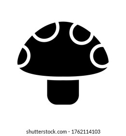 mushroom  icon or logo isolated sign symbol vector illustration - high quality black style vector icons
