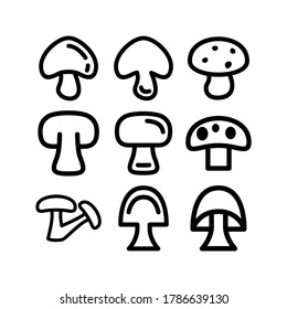 mushroom icon or logo isolated sign symbol vector illustration - Collection of high quality black style vector icons
