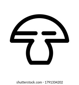 mushroom icon or logo isolated sign symbol vector illustration - high quality black style vector icons
