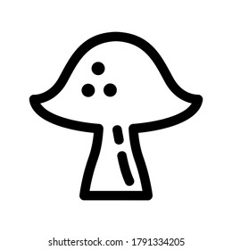 mushroom icon or logo isolated sign symbol vector illustration - high quality black style vector icons
