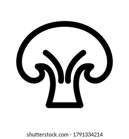 mushroom icon or logo isolated sign symbol vector illustration - high quality black style vector icons
