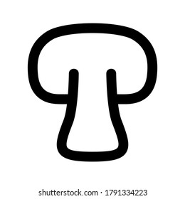 mushroom icon or logo isolated sign symbol vector illustration - high quality black style vector icons
