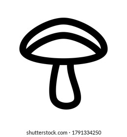 mushroom icon or logo isolated sign symbol vector illustration - high quality black style vector icons
