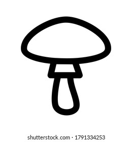 mushroom icon or logo isolated sign symbol vector illustration - high quality black style vector icons
