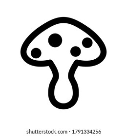 mushroom icon or logo isolated sign symbol vector illustration - high quality black style vector icons
