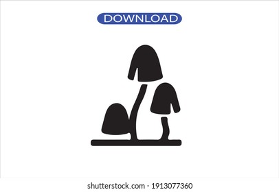 mushroom icon or logo isolated sign symbol vector illustration - high quality black style vector icons.