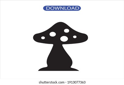 mushroom icon or logo isolated sign symbol vector illustration - high quality black style vector icons.