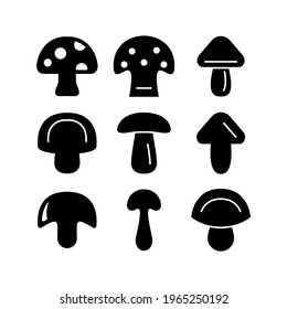 mushroom icon or logo isolated sign symbol vector illustration - Collection of high quality black style vector icons
