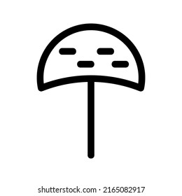 mushroom icon or logo isolated sign symbol vector illustration - high quality black style vector icons
