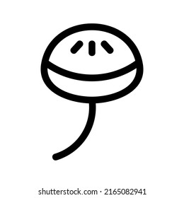 mushroom icon or logo isolated sign symbol vector illustration - high quality black style vector icons
