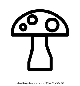 mushroom icon or logo isolated sign symbol vector illustration - high quality black style vector icons
