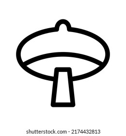 mushroom icon or logo isolated sign symbol vector illustration - high quality black style vector icons
