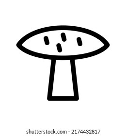 mushroom icon or logo isolated sign symbol vector illustration - high quality black style vector icons
