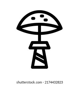 mushroom icon or logo isolated sign symbol vector illustration - high quality black style vector icons
