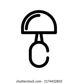 mushroom icon or logo isolated sign symbol vector illustration - high quality black style vector icons
