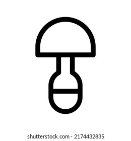 mushroom icon or logo isolated sign symbol vector illustration - high quality black style vector icons
