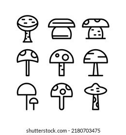 mushroom icon or logo isolated sign symbol vector illustration - Collection of high quality black style vector icons
