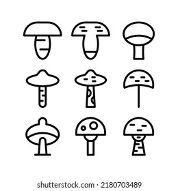mushroom icon or logo isolated sign symbol vector illustration - Collection of high quality black style vector icons
