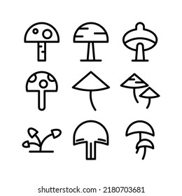 mushroom icon or logo isolated sign symbol vector illustration - Collection of high quality black style vector icons
