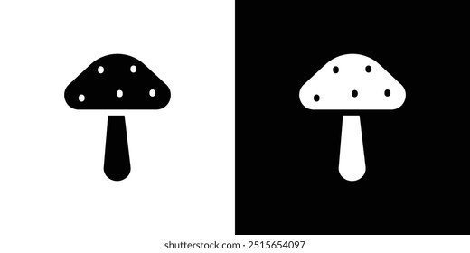 mushroom icon logo set vector