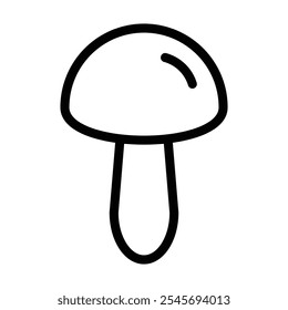 Mushroom icon logo sign set vector outline