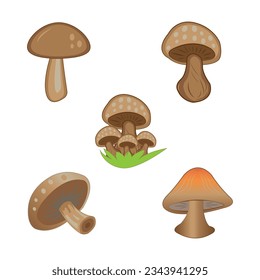 mushroom icon logo vector design template