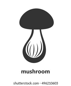 Mushroom icon or logo. Vector illustration