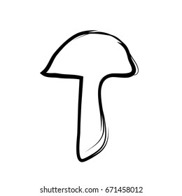 Mushroom icon. Marking for products