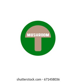 Mushroom icon. Marking for products