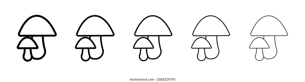 Mushroom icon for mobile concept and web design.