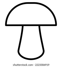 Mushroom icon. Icon of mushrooms in outline or line style. Icon for any web and app project.