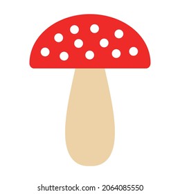 icono de hongo sobre fondo blanco