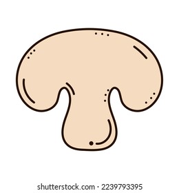 mushroom icon on white background