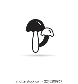 mushroom icon on white background