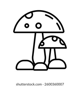 mushroom icon on white background