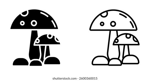 mushroom icon on white background