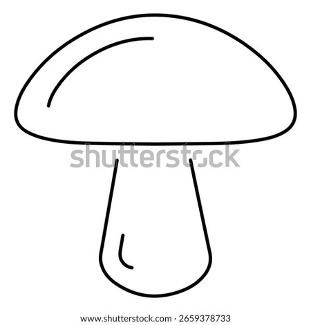 mushroom icon on white background, vector illustration.