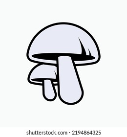 Mushroom Icon. Organic Food Symbol - Vector.