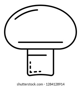 Mushroom icon. Outline mushroom vector icon for web design isolated on white background
