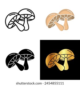 Mushroom Icon, Perfect for projects related to nature, foraging, and culinary delights, the mushroom icon symbolizes mystery, enchantment, and the wonders of the forest floor.