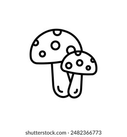 Mushroom Icon Set Fungi Illustrations for Culinary and Nature Projects