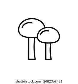 Mushroom Icon Set Fungi Illustrations for Culinary, Nutrition, and Nature Projects