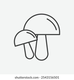 Mushroom icon set. vector illustration.