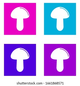 mushroom icon . Simple glyph vector of Food color set for UI and UX, website or mobile application