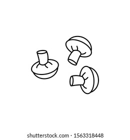 Mushroom icon. Simple line, outline vector of organic food icons for ui and ux, website or mobile application