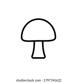 Mushroom icon. Simple line, outline vector elements of vegetarian food icons for ui and ux, website or mobile application