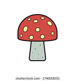 Icono de hongo. Simple contorno de los iconos de otoño para ui y ux, sitio web o aplicación móvil